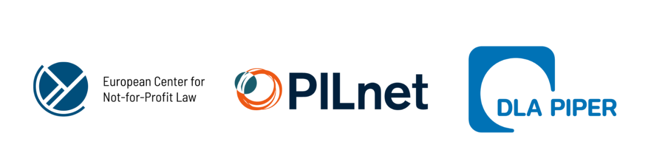 logos of ECNL, PILnet and DLA Piper