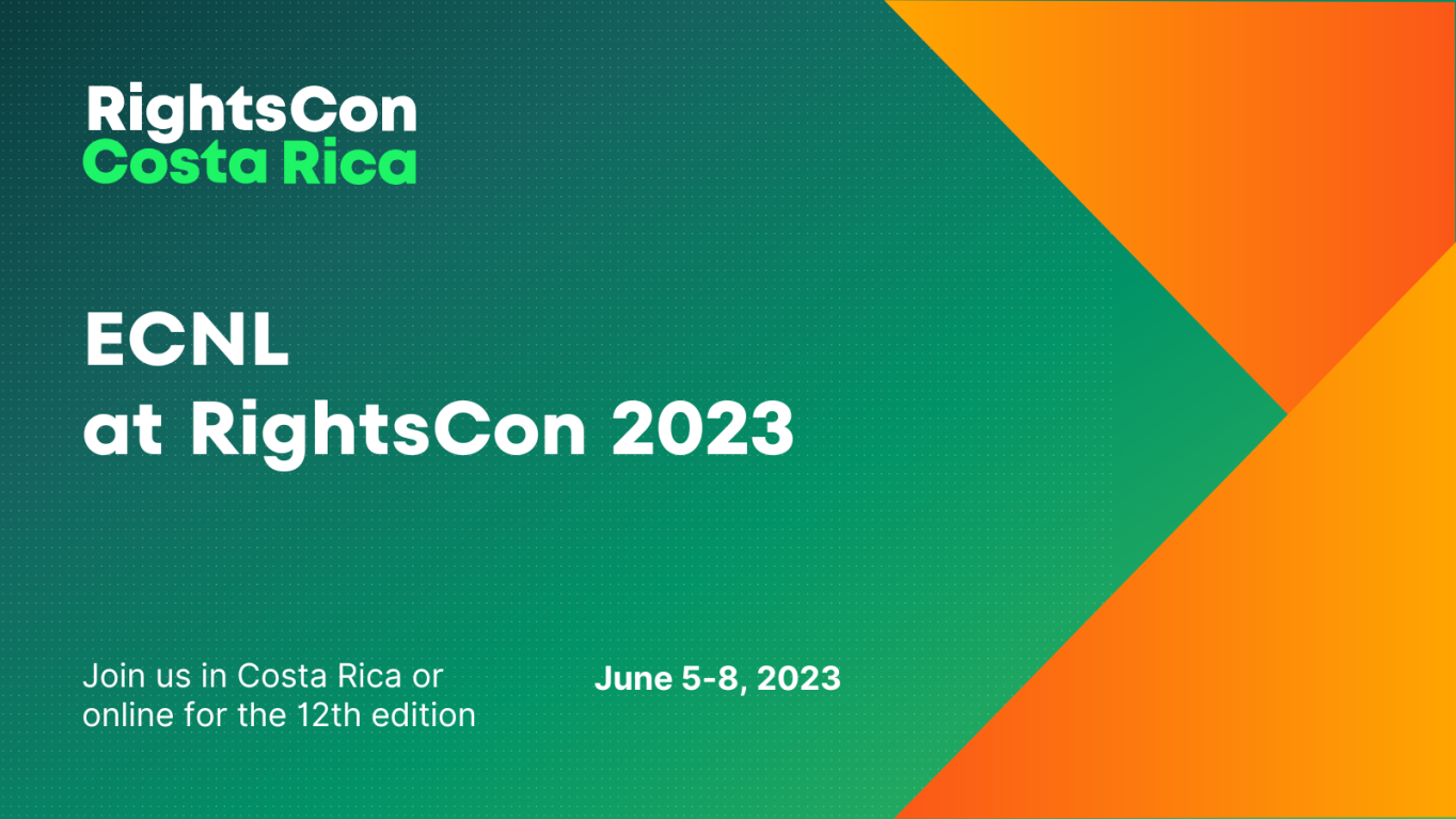ECNL at RightsCon 2023, join us in Costa Rica or online for the 12th edition, June 5-8, 2023