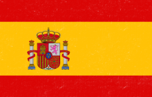 Spanish flag (red-yellow-red) with emblem